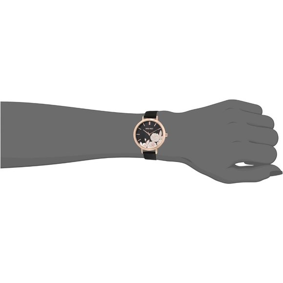 Women's Polyurethane Not water Resistant Designs  Floral Dial Strap Watch - Picture 4 of 5